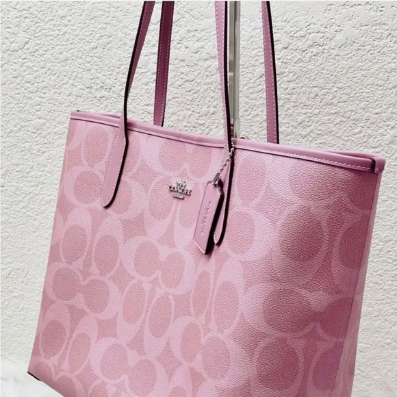 Coach Light Pink Signature Tote - Picture 1 of 2